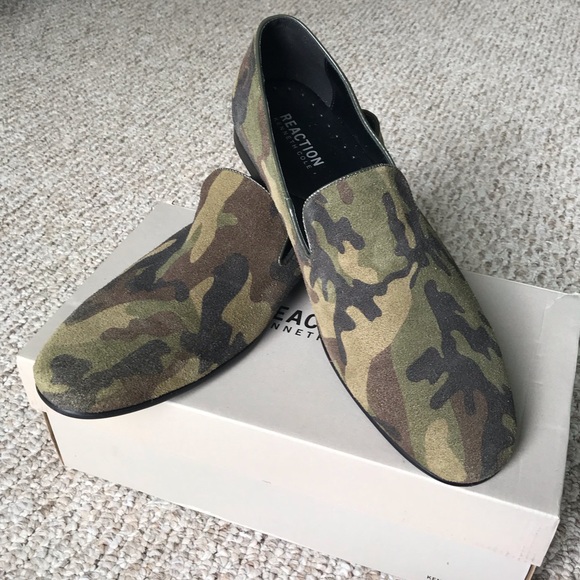 kenneth cole camo trophy loafers